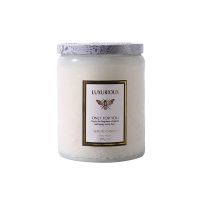 Embossed Glass Jar Candle Smokeless Scented Candle Handmade Soy Wax Aromatherapy Candles Home Decor Gift Box