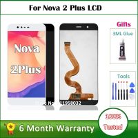 สำหรับเหมาะสำหรับ Huawei Nova 2 Plus 2 + BAC-L21 BAC-L23หน้าจอดิจิตอลจอแสดงผล LCD แบบสัมผัสหน้าจอ BAC-L01ที่มีกรอบเหมาะสำหรับสวิตช์เซลฟี่ Huawei P10