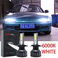 ชุดแปลงไฟหน้า LED 6000K สีขาว สําหรับ Toyota Revo 2002 2003 Honda CIVIC 1992-1995 2 ชิ้น รับประกัน 12 เดือน