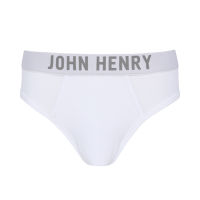 JOHN HENRY UNDERWEAR Black&amp;White ทรงบรี๊ฟ รุ่น JU JU2N001 สีขาว