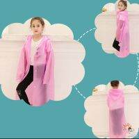 【Kiss】Kids Children Raincoat Waterproof Hiking Portable Poncho Transparent Rain Coat