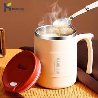 ▨✳ 500ml Thermos Mug Stainless Steel Insulated Coffee Mug with Handle Travel Mug Business Trip Water Bottle Thermal Cup