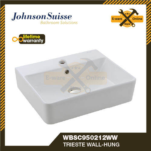 Johnson Suisse Basin Trieste Wall Hung Basin With Taphole Sinki Bilik