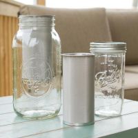 Stainless Steel Mason Jar Cold Brew Coffee Maker and Iced Tea Infuser Loose Leaf Tea Mesh Filter Strainer