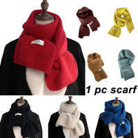 DD Store Unisex New Winter Scarf Solid Color Knit Warm Small Scarf