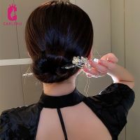 【CW】 2022 New Vintage Hanfu Hair Stick Chinese Classic Metal Flower Hairpins Elegant Headwear Wedding Accessories