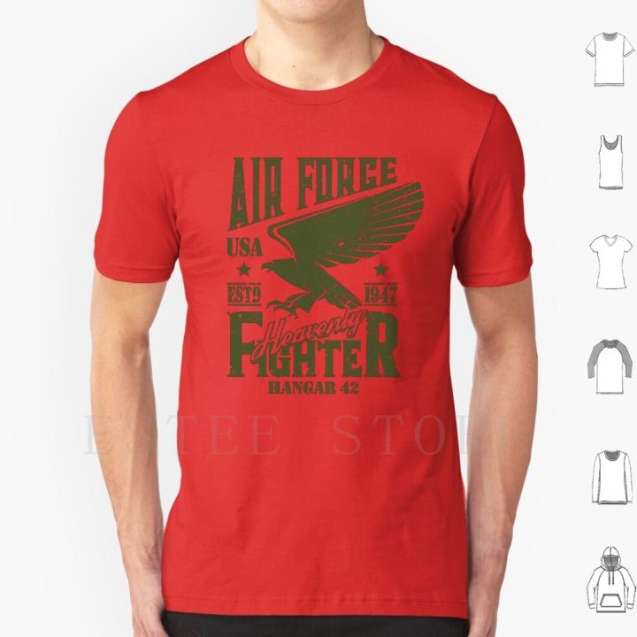 air-force-heaven-fighter-od-t-shirt-men-cotton-spitfire-ww2-warthunder-world-warplanes-flight-aircraft-100-cotton