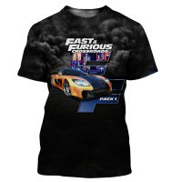 ใหม่แฟชั่น Cool 3D พิมพ์เสื้อยืดผู้ชายผู้หญิง Fast and Furious TShirt Harajuku สไตล์ Casual streetwear Tops dropshipping