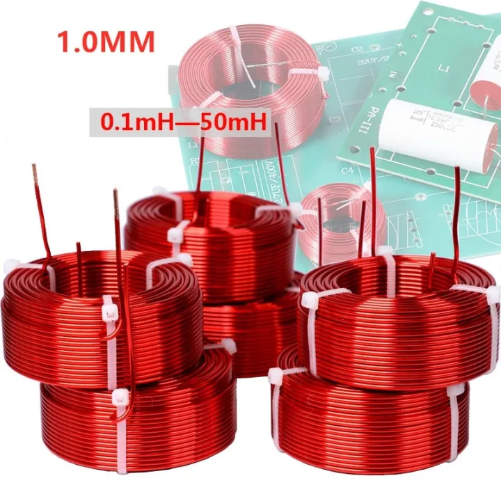 1.0Mm Air Core Inductor 0.1Mh50Mh Custom Oxygen Free Copper Inductor Coil Frequency Divider 0