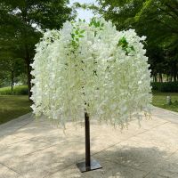 【LZ】☞  Árvore Wisteria Artificial para Decoração de Casa Flower Wishing Wedding Table Center Loja Hotel Natal Novo