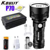 KDULIT LED Torch P70L2 Lamp Beads 3 Modes Flash USB Rechargeable Waterproof Light Outdoor Lighting Foot Search Flashlight