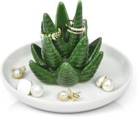 Cactus Ornaments Ceramic Ornaments Creative Ornaments Display Stand Jewelry Rack Aloe Ornaments Cactus Ring Frame