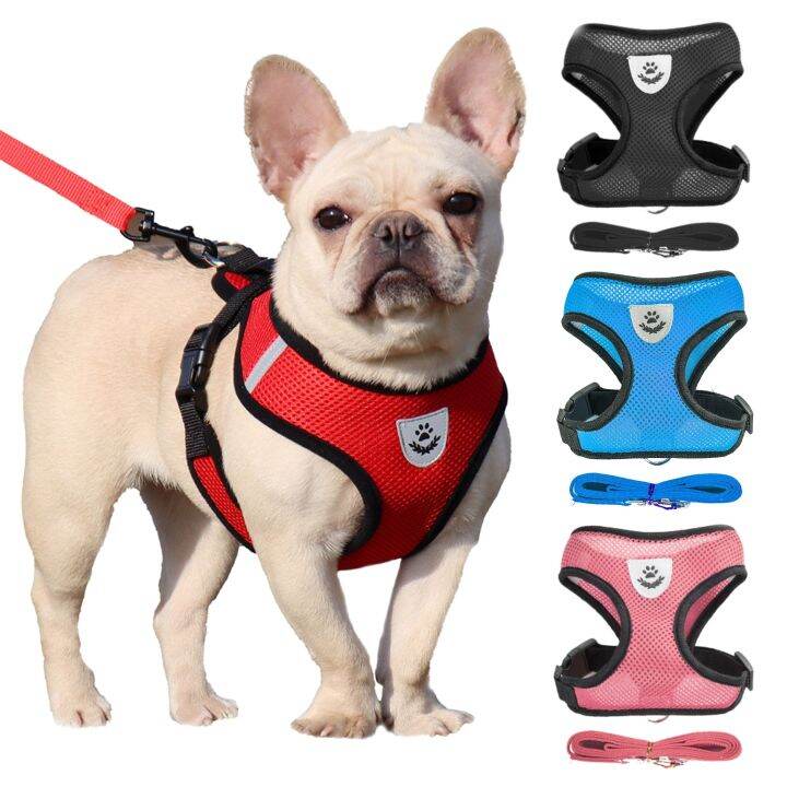 Pet Dog Harness Soft Mesh Chest Strap Dog Harness Pet Training Supplies ...