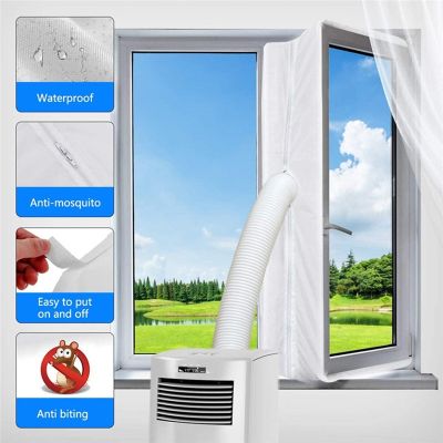 [HOT XIJXEXJWOEHJJ 516] Universal Air Lock Window Seal Cloth Plate 3/4M Hot Airs Stop Conditioner Outlet Window Sealing Kit For Mobile Air Conditioner