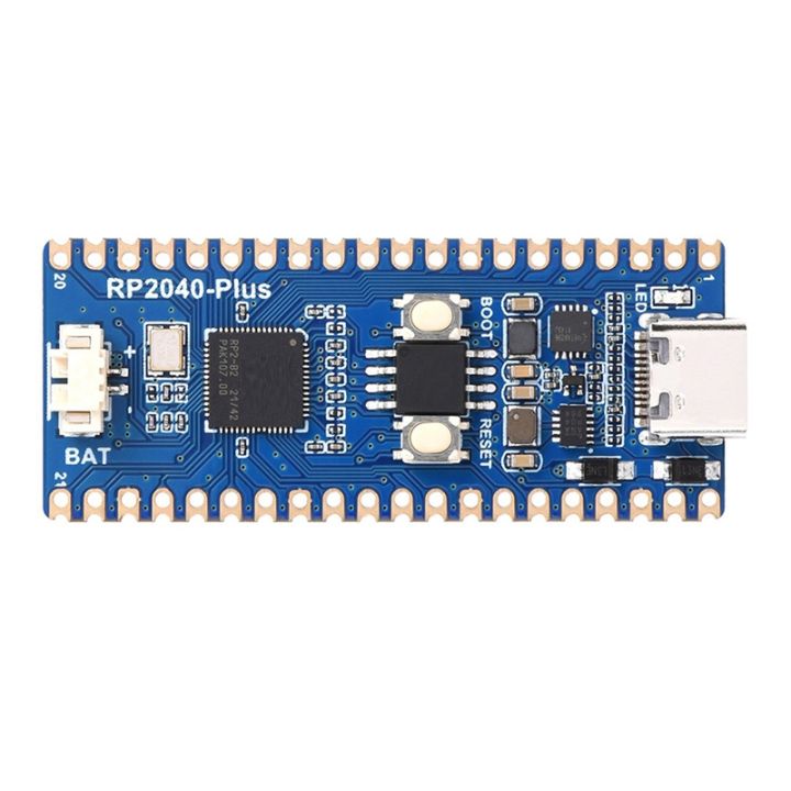 waveshare-rp2040-plus-microcontroller-upgrade-rp2040-dual-core-processor-16mb-on-chip-flash-for-raspberry-pi-pico