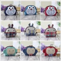 2019 New Style Canvas Cartoon Coin Purse With Compartment Key Ring Small Bag Casual Fabric Bag Girls Coin Bag 【OCT】