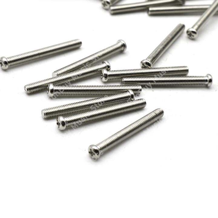 200pcs-electric-guitar-humbucker-pickup-height-adjusting-screws-m3-26-7mm-chrome-electric-guitar-accessories