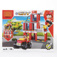 ProudNada Toys ของเล่นเด็กชุดตัวต่อเลโก้ดับเพลิง  CITY 2in1 178 PCS 3022-3