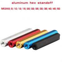 10pcs aluminum hex standoff m2 M2.5 m3x6/8/10/12/15/20/22/25/30/35/40 Aluminum Hex Standoff Spacer For RC Parts