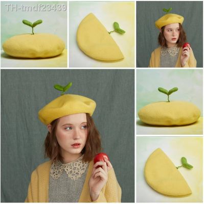 ❐✜ Wool Beret Hat Felt Sprouts Fashion Color Slouchy Hats Female