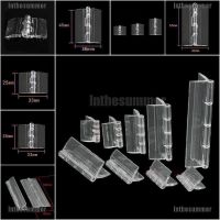 ┅☢☍ Inthesummer❥ 10PCS Durable Clear Acrylic Folding Hinges Transparent Plexiglass Hinge 5 Sizes