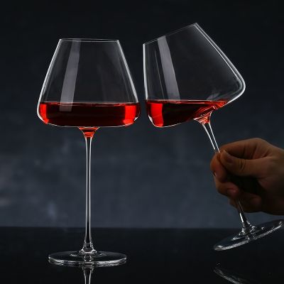 【CW】۩ﺴ☊  550-650Ml Convex Bottom Wine Glass Ultra-Thin Burgundy Bordeaux Goblet Big Belly Tasting Cup