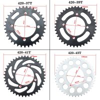 เฟืองโซ่420/428 35T/37T/39T/41T/43T/45T/48T เฟืองหลังเฟืองโซ่สำหรับ110Cc 125Cc 140Cc มอเตอร์ไซค์วิบาก