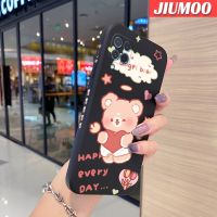 JIUMOO เคส M62ปลอกสำหรับ Samsung F62ลายการ์ตูนรูปหมีนางฟ้าเคสโทรศัพท์ลวดลายขอบซิลิโคนเหลวนิ่มแบบดั้งเดิมเคสป้องกันกล้องคลุมทั้งหมดเคสฝาหลังกรอบกันกระแทก