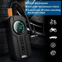 Mini Tire Inflator Portable Wireless Car Electrical Air Pump Compressor 12V with Power Bank for Car Bike Motorcycle Balls Air Compressors  Inflators