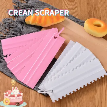 High Metal Cake Scraper Stainless Steel Double-sided Cake Scraper Icing  Fondant Smoother Cake Smoother Metal Cake Combs 
