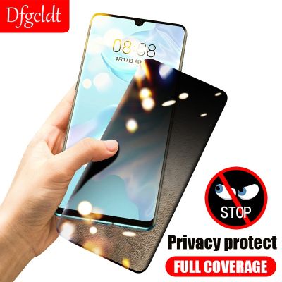100D Anti-spy Tempered Glass for Huawei P50 P40 P30 P20 Lite Nova 8 9 SE Y9S Screen Protector Mate 20X 40 30 20 Pro Privacy Film