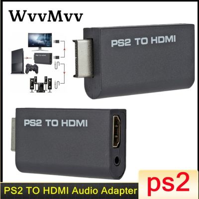 WVVMVV PS2 Ke HDMI-Adaptor Konverter Video Audio 480i/480P/576i/Full HD 1080P Wii Adaptor Konverter Yang Kompatibel dengan Wii