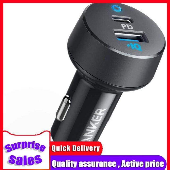 Anker PowerDrive PD 2 USB C 35W 2Port Compact Type C Car Charger with