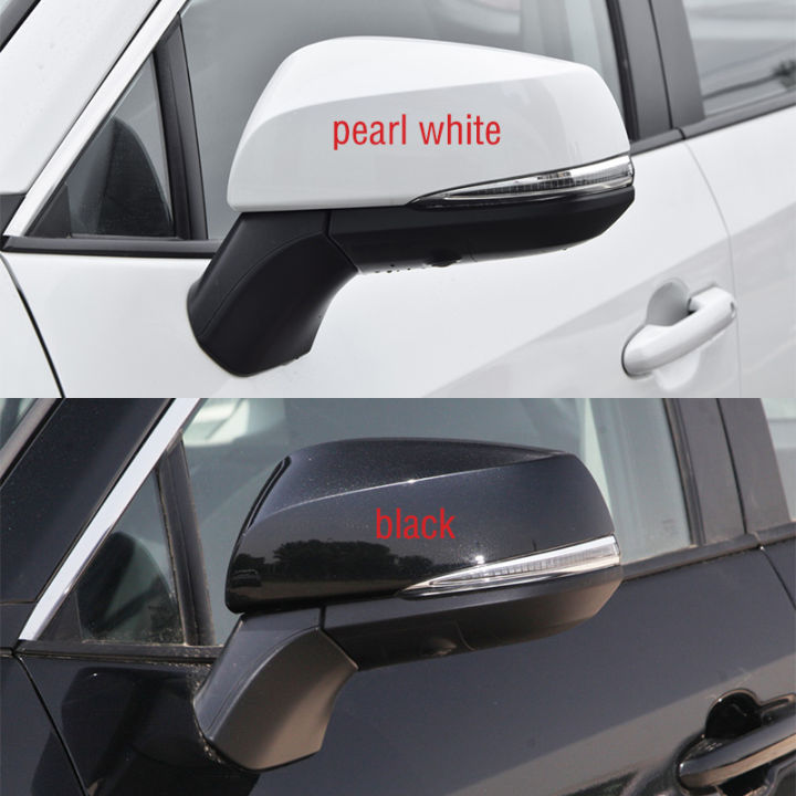รถปีกประตูกระจกมองข้างฝาครอบด้านนอกกระจกมองหลังหมวกเชลล์บ้านสำหรับโตโยต้า-rav4-rav-4-2020-2021