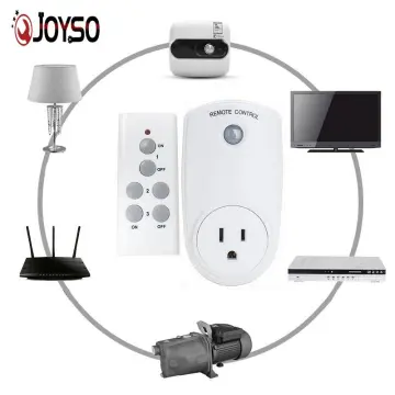 Wireless Remote Control AC Power Outlet US Plug Switch One Drag
