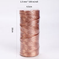 109 Twine Rose Straps For Wrapping Glitter Crafting Christmas Gold Metallic Yards Decorative