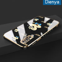 เคส Dienya สำหรับ Xiaomi MI 9เคสลายการ์ตูนแฮปปี้มิกกี้ใหม่กรอบสี่เหลี่ยมชุบพื้นผิวเคสนิ่มซิลิกาเจลกันกระแทกเคสมือถือรวมทุกฝาครอบป้องกันเลนส์กล้องถ่ายรูป