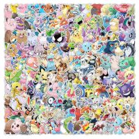 【LZ】 10/30/50/100/200Pcs Kawaii Pikachu Pokemon Stickers Motorcycle Phone Car Skateboard Laptop Decal Sticker Waterproof Classic Toy