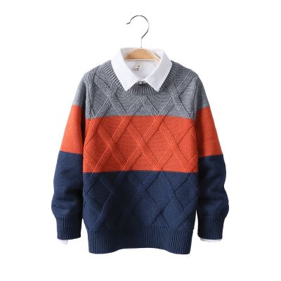 Children Boys Sweaters 2020 Autumn Winter Kids Knitted Pullover Outerwear Coat For Baby Boys 3-10 Years Sweater Dwq597
