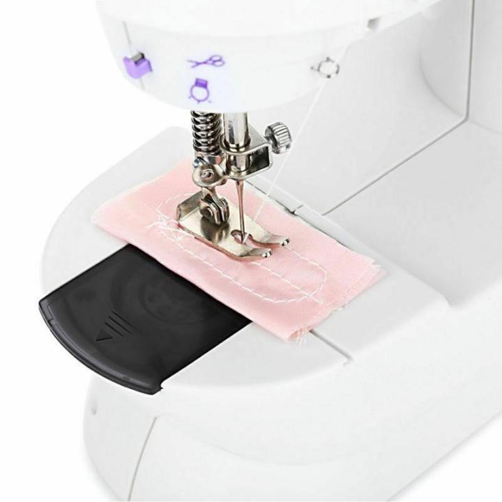 เครื่องจักรเย็บผ้าขนาดเล็ก-พกพาสะดวก-รุ่น-mini-sewing-machine-สีม่วง