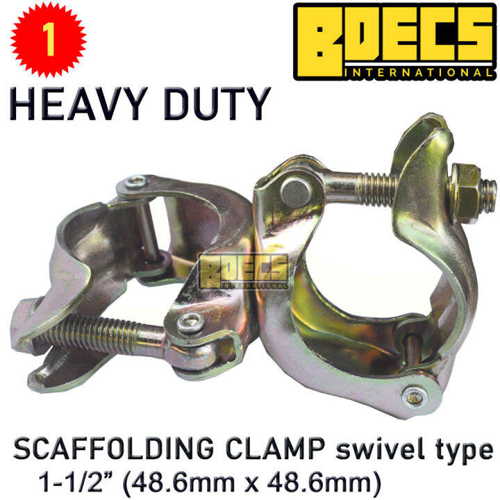 Scaffolding Clamp 1-1/2 (48.6mm x 48.6mm) Heavy Duty 1 pcs/set I Bdecs ...