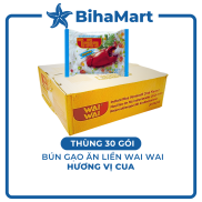 Bún WAI WAI - Bún gạo WaiWai vị cua - 55g gói - Bún gạo ăn liền Thái Lan