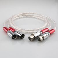 Pair Liton XLR Interconnect cable 6N Silver Audio Video cable 1.5M XLR cable with Pallicc XLR plug cable