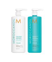 MOROCCANOIL EXTRA VOLUME 1000ml Shampoo &amp; Conditioner สำหรับผมเส้นเล็กลีบแบน ให้ดูหนาเพิ่มวอลุ่มให้เส้นผม