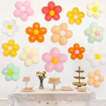 Daisy Flower Balloons DIY Kit - Groovy Boho Theme Party Decorations, Daisy  Flower Balloon Set for Groovy Retro Hippie Birthday, Baby Shower, Wedding