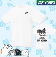 YONEX 2023สำหรับทั้งหญิงและชายเสื้อแบดมินตันใหม่แบดมินตันแขนสั้นทีมแข่งขันแห้งเร็วทีมเสื้อซ้อมกีฬาอย่างรวดเร็ว