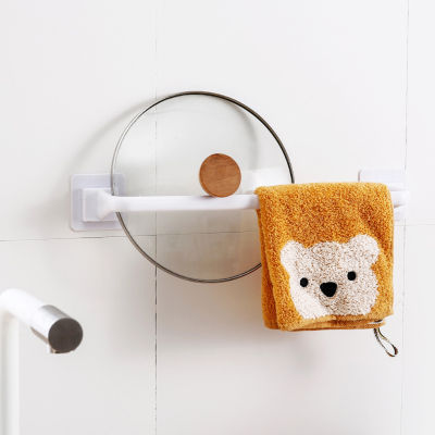 Self Adhesive Wall Mounted Bathroom Towel Bar Shelf Rack Holder Toilet Roll Paper Hanging Hanger 24.5cm34cm Size