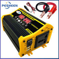 [1-3 วันมาถึง] 4000W Power Inverter จอแสดงผล LED หม้อแปลงแรงดันไฟฟ้าอะแดปเตอร์รถยนต์เครื่องชาร์จ USB คู่แปลงอะไหล่รถยนต์น้ำหนักเบา