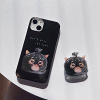 Casing Ponsel Kantung Sampah Lucu Tempat Ponsel Griptik untuk IPhone 14 Plus 13 12 11 Pro Max Aksesori Dudukan Ponsel Cantik