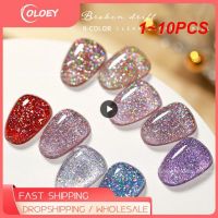 【YP】 1 10PCS Glitter Painting Gel Semi Permanent UV Led Lacquer Decorations